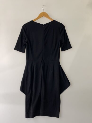 商品画像：デザインワンピース/半袖ワンピース/2/ウール/BLK/01-3305527// 2