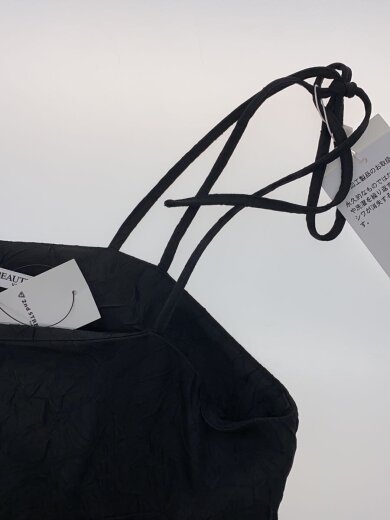 画像：BEAUTY&YOUTH UNITED ARROWSタグ付き/キャミワンピース/S/ポリエステル/ブラック/無地/1626-699-4388-09305