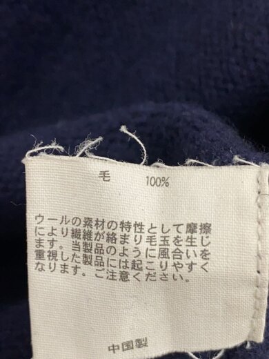 商品画像：ニット・セーター(厚手)/XL/ウール/ネイビー/アニマル 4
