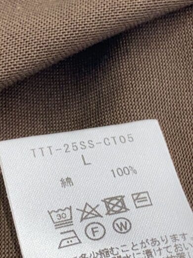 商品画像：Tシャツ/L/コットン/ブラウン 4