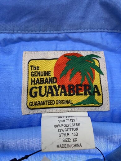 商品画像：GUAYABERA/長袖シャツ/--/ポリエステル/BLU// 3
