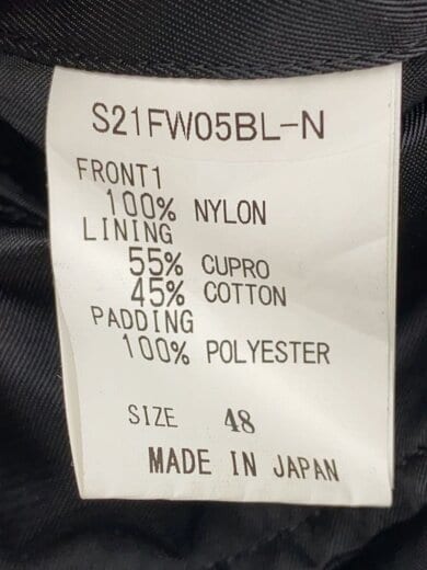 商品画像：ミリタリージャケット/48/ナイロン/BLK/S21FW05BL-N 5