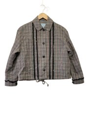 ジャケット/36/ウール/GRY/チェック