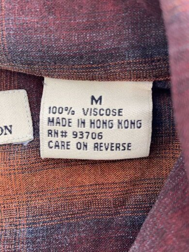 商品画像：M.GORDON/長袖シャツ/--/--/BRW/オンブレCK 4