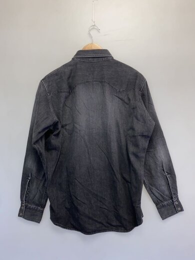 商品画像：長袖シャツ/S/コットン/BLK/無地/SQ-24AW-SH-03// 2