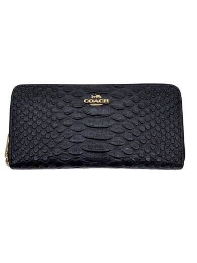 商品画像：長財布/レザー/BLK/アニマル/レディース/53659 1