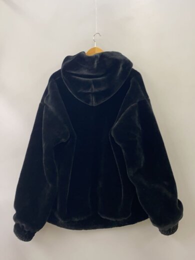 商品画像：FAUX FUR HOODED JACKET/XL/ポリエステル/BLK// 2