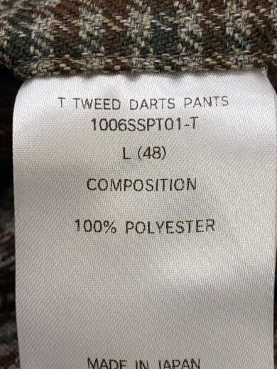 商品画像：25AW/TECH TWEED DARTS PANTS/L/ポリエステル/BRW/千鳥格子/1006SSPT0// 5