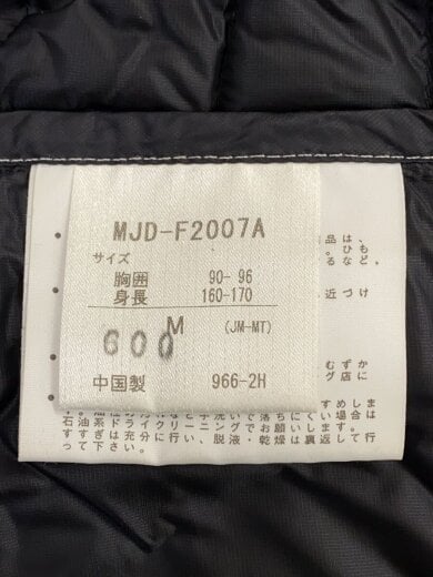 商品画像：ダウンジャケット/M/ナイロン/BLK/無地/MJD-F2007A 4