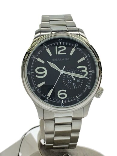 商品画像：腕時計/アナログ/ステンレス/BLK/SLV/SEJ-021// 1