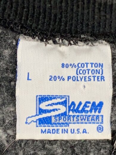 商品画像：SALEM SPORTSWEAR/スウェット/L/コットン/BLK/無地// 4