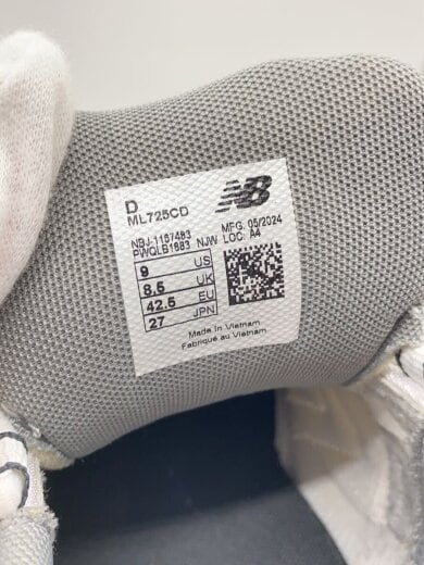 商品画像：ML725/ホワイト/27cm/WHT 5