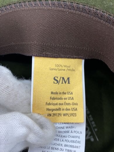 商品画像：中折れハット/M/ウール/GRN/無地/メンズ 6