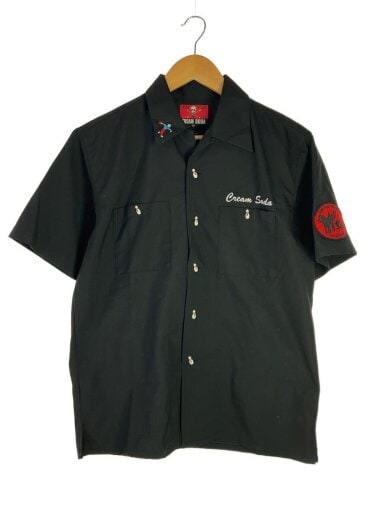 商品画像：半袖シャツ/M/ポリエステル/BLK/ボウリングシャツ// 1