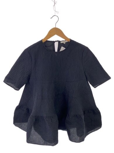 商品画像：半袖ブラウス/36/ポリエステル/BLK/無地/YR21-23065SM 1