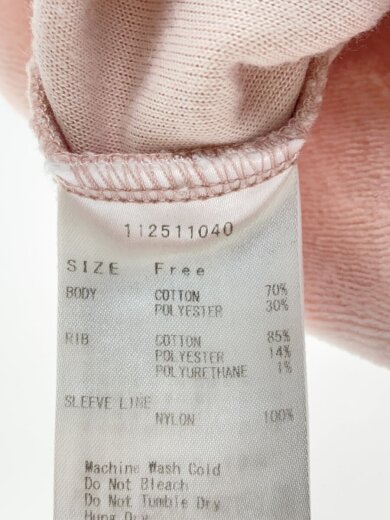 商品画像：パーカー/FREE/コットン/PNK/112511040 4