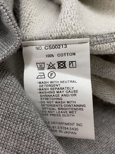 商品画像：パーカー/--/コットン/GRY/無地/CS00213 4