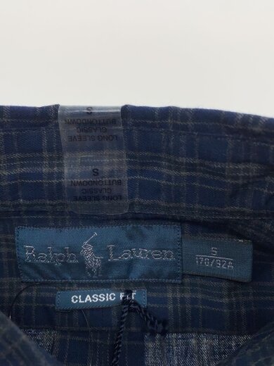 商品画像：長袖シャツ/S/コットン/NVY/チェック 3