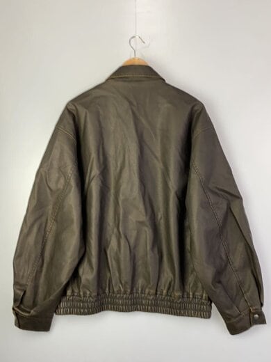 商品画像：レザージャケット・ブルゾン/L/フェイクレザー/BRW/無地/42-18-0099-639// 2