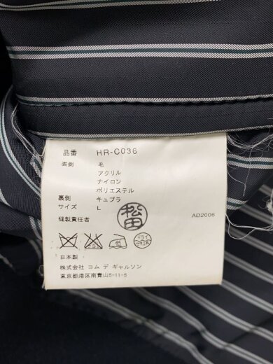 商品画像：コート/L/ウール/BLK/無地/HR-C036// 4