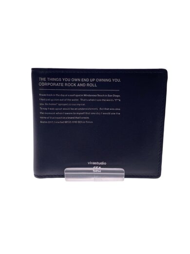 商品画像：WDS LOGO CARD WALLET/2つ折り財布/レザー/BLK/プリント/メンズ// 1
