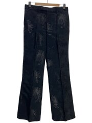 Polyester jacquard pants/ボトム/40/ポリエステル/BLK/TA22-FF079