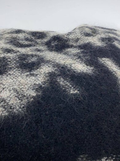 商品画像：LEPPARD KNIT CREW SWEATER/XS/ウール/BLK/アニマル/HN1977 6