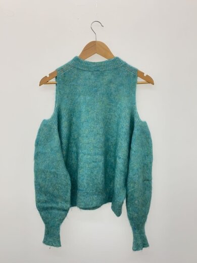 商品画像：オープンショルダーモヘアニット/S/モヘア/GRN 2