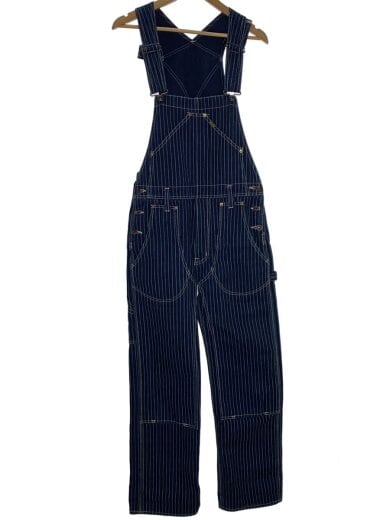 商品画像：ウォバッシュ/濃紺/オーバーオール/30/コットン/NVY/ストライプ/815 1