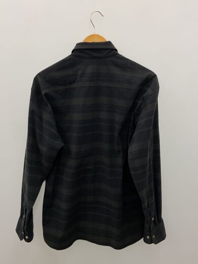 商品画像：L/S STRETCH FLANNEL SHIRT/L/ポリエステル/GRY/チェック 2