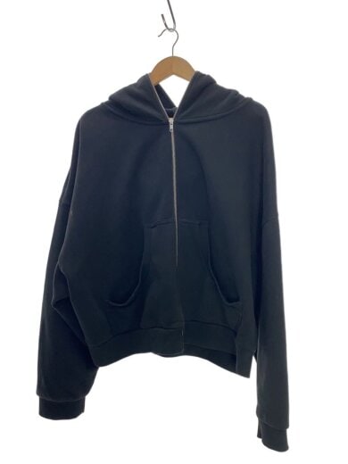 商品画像：ジップパーカー/L/コットン/BLK/ES2202 PO051 1