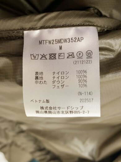 商品画像：×Marmot/750FP DOWN T-SHIRT//M//KHK/MTFW25NDW352A 4