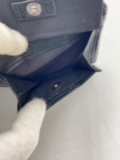 商品画像：2つ折り財布/レザー/BLK/無地/メンズ 5