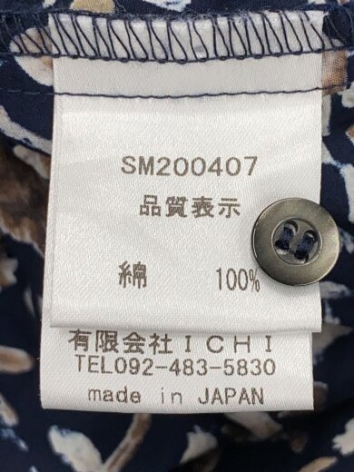 商品画像：長袖ワンピース/--/コットン/NVY/花柄/SM200407// 4