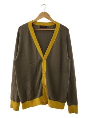 カーディガン(薄手)/L/コットン/KHK/59-02-04-02004