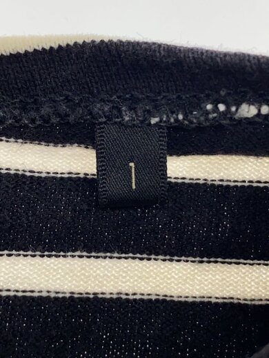 商品画像：長袖Tシャツ/1/コットン/WHT/ボーダー/M01-05004 4