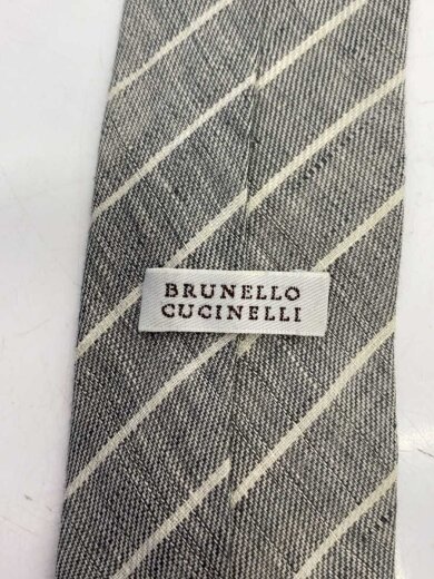 商品画像：ネクタイ/リネン/GRY/メンズ 3