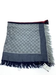 GUCCI グッチ　ストール/シルク/IDG/総柄/メンズ