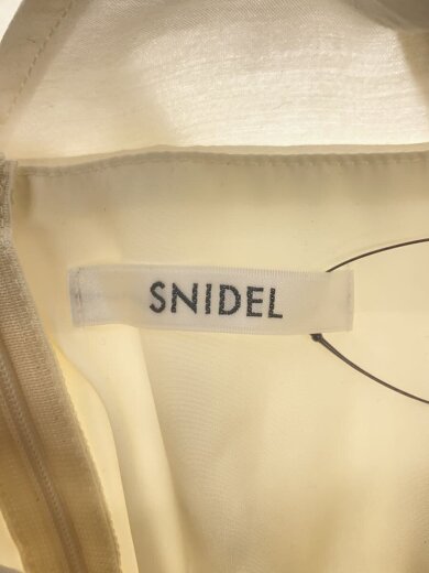 商品画像：リボンショルダーウエストリブワンピ/O/ポリエステル/WHT/swfo242061 3