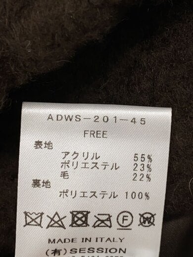 商品画像：ジャケット/FREE/アクリル/BRW/ADWS-201-45 4