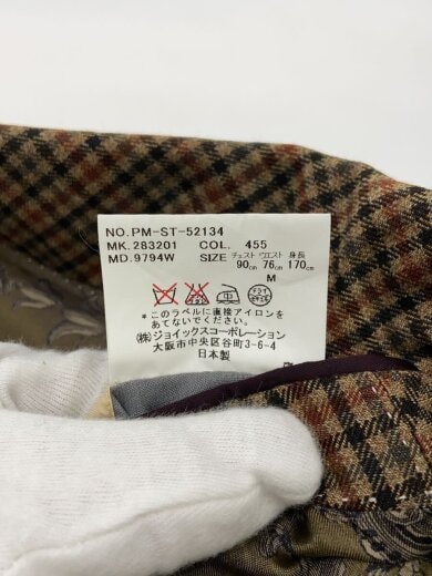 商品画像：セットアップ/M/ウール/KHK/チェック/PM-ST-52134// 4