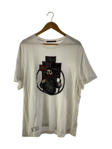 Tシャツ/XXL/コットン/旅人&トランク/ベロア刺繍