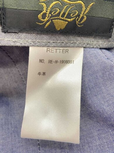 商品画像：RETTER/ハンチング/--/牛革/CML/メンズ 6