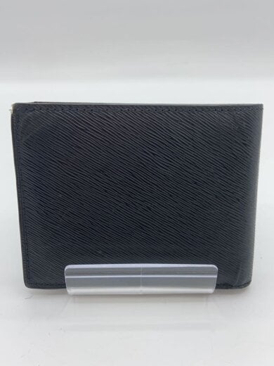 商品画像：2つ折り財布/レザー/BLK/無地/メンズ 2