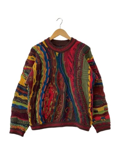 商品画像：ニット・セーター(厚手)/SS/ウール/RED/総柄 1