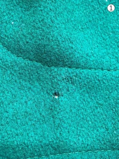 商品画像：60S/スタジャン/44/ウール/GRN/無地/脇破れ/状態考慮 5