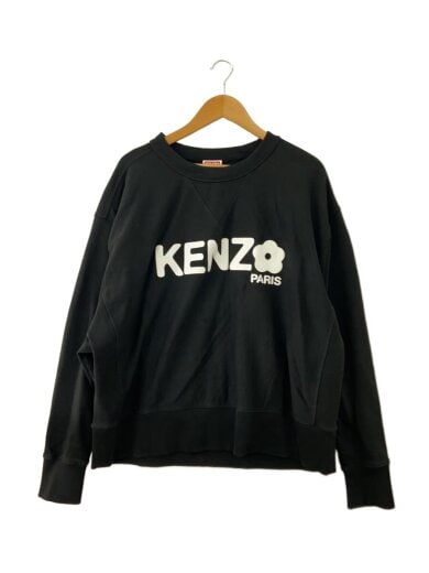 商品画像：若干シミ有り/フラワーロゴ/スウェット/L/コットン/BLK/FD55SW4844MF// 1