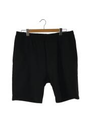 スウェットショートパンツ/XL/ポリエステル/BLK/無地
