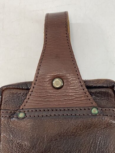 画像：UNISON DEPT.ポーチ/レザー/BRW7