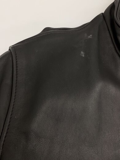 商品画像：シングルライダースジャケット/40/牛革/BLK/AT641P 6